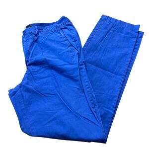 Mens J Crew Blue Chino Pants 32 x 32 Flex Bedford Light Wash Canvas